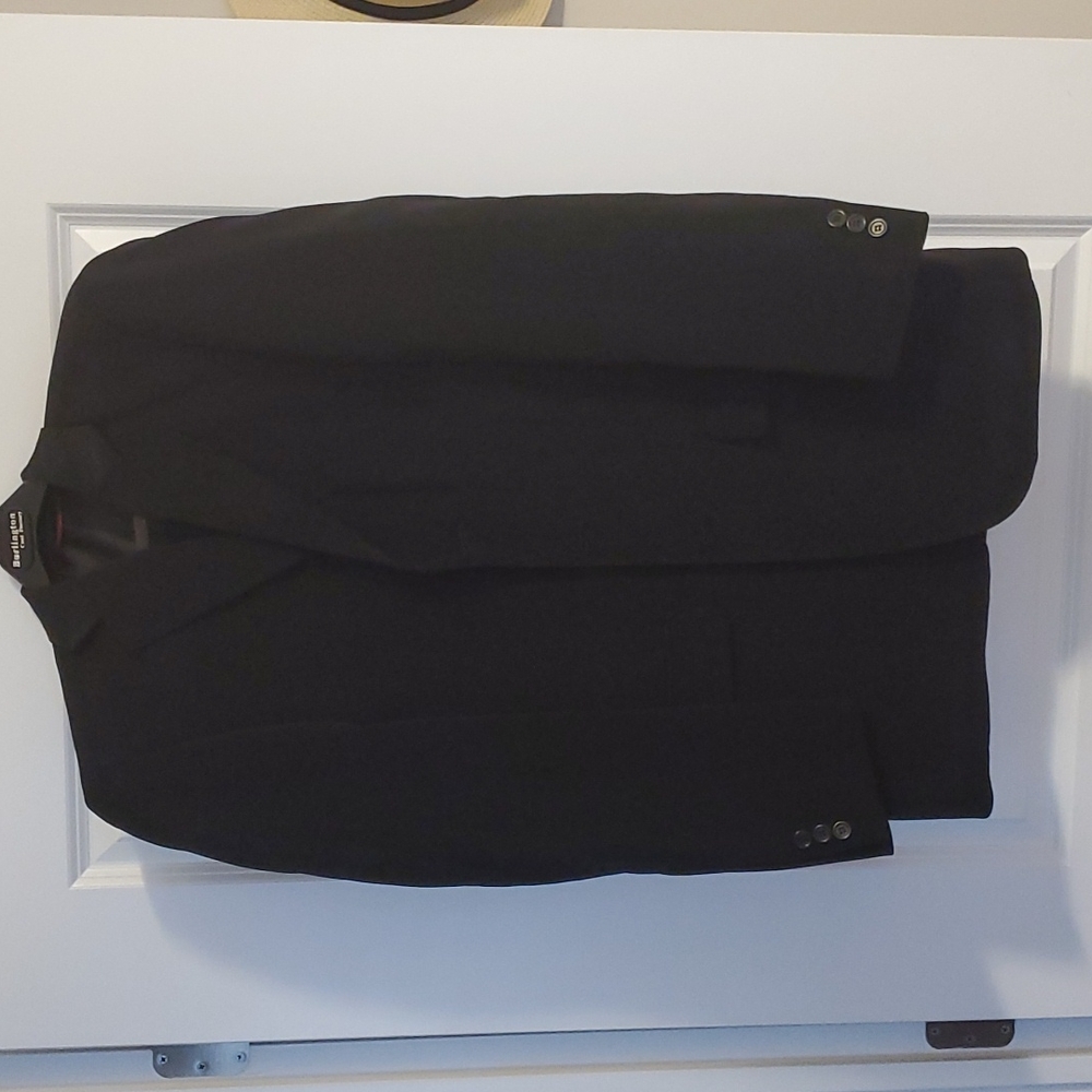 Men's Midtown Man Black Polyester Suit Jacket